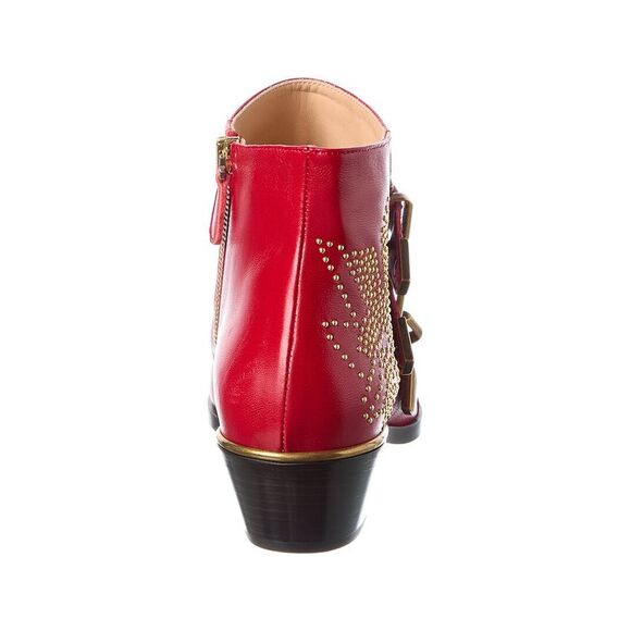 Chloé Susanna Leather Bootie, Red - Picture 3 of 5